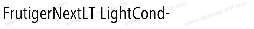 FrutigerNextLT LightCond字体转换
